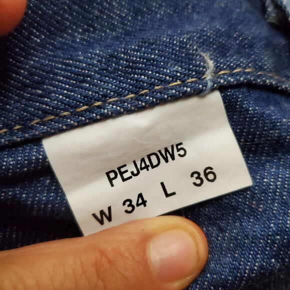 Bulwark Jeans Mens 34x36 Blue FR Flame Resistant Relaxed Excel Denim Pants - Picture 6 of 6